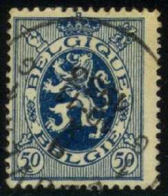 Belgium #207 Heraldic Lion; Used - Click Image to Close