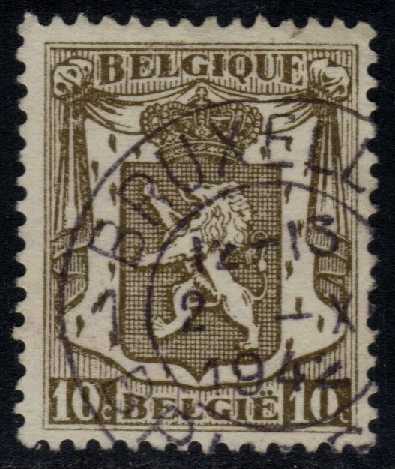 Belgium #267 Heraldic Lion; Used - Click Image to Close
