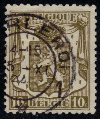 Belgium #267 Heraldic Lion; Used - Click Image to Close