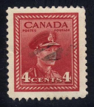 Canada #254 King George VI; Used - Click Image to Close
