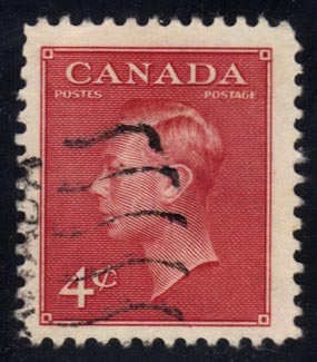 Canada #287 King George VI; Used - Click Image to Close