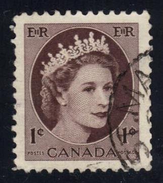 Canada #337 Queen Elizabeth II; Used - Click Image to Close