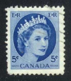 Canada #341 Queen Elizabeth II; Used - Click Image to Close
