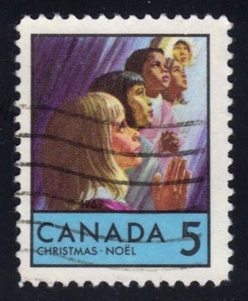 Canada #502 Children of Many Races Praying; Used