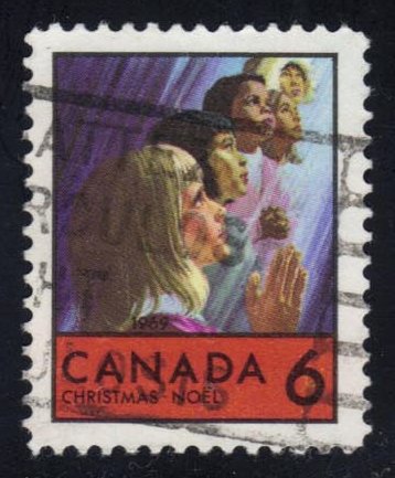 Canada #503 Children of Many Races Praying; Used