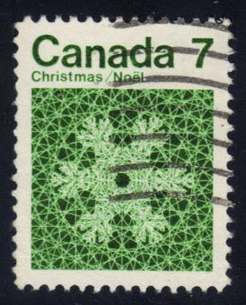 Canada #555 Snowflake; Used