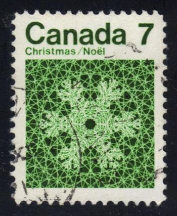 Canada #555 Snowflake; Used