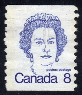 Canada #604 Queen Elizabeth I; Used