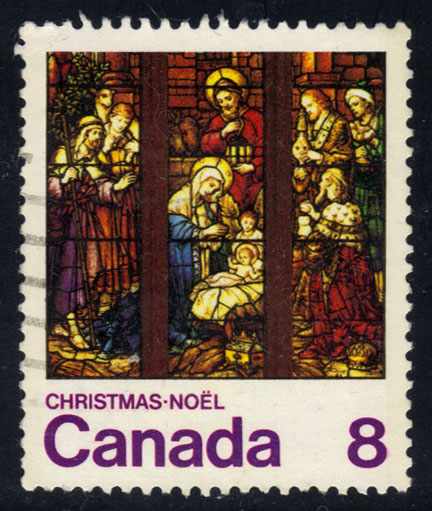 Canada #697 Nativity Stained Glass; Used