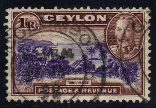 Ceylon #274 View of Trincomalee; Used - Click Image to Close