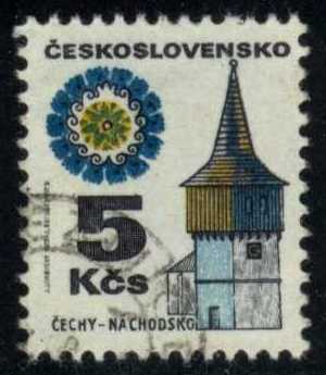 Czechoslovakia #1737A Watch Tower in Nachod; CTO