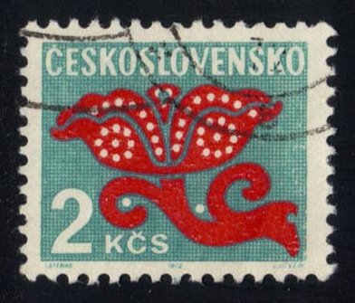 Czechoslovakia #J102 Stylized Flower; CTO - Click Image to Close