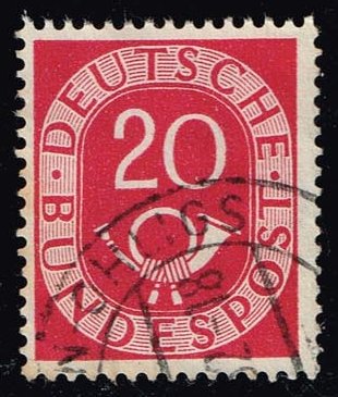 Germany #677 Numeral and Post Horn; Used - Click Image to Close