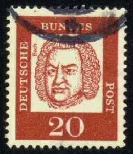 Germany #829 Johann Sebastian Bach; Used - Click Image to Close
