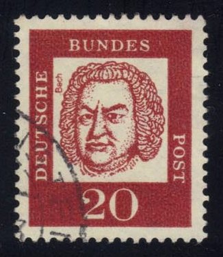Germany #829 Johann Sebastian Bach; Used - Click Image to Close