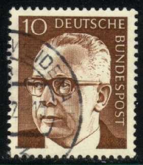 Germany #1029 Gustav Heinemann; Used - Click Image to Close