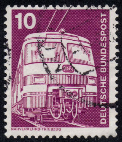 Germany #1171 Electric Train; Used - Click Image to Close