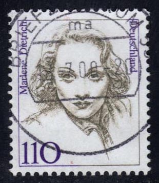Germany #1727 Marlene Dietrich; Used - Click Image to Close