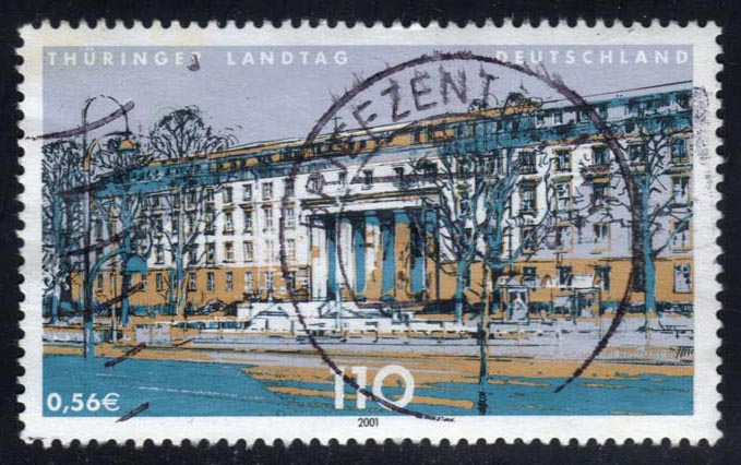 Germany #2116 Thuringia State Parliament; Used - Click Image to Close