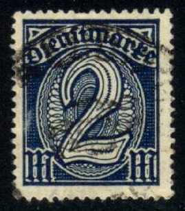 Germany #O12 Official - Numeral; Used