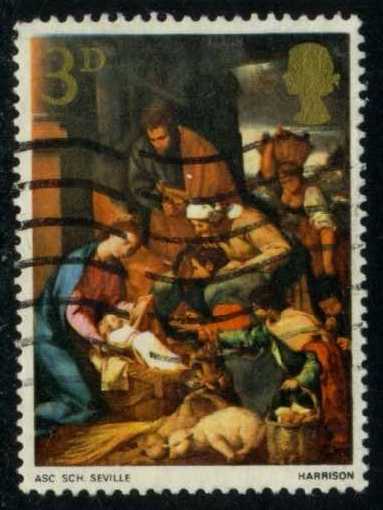Great Britain #522 Adoration of the Shepherd; Used