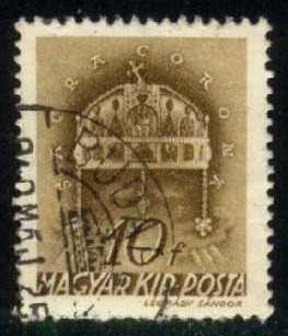 Hungary #542 Crown of St. Stephen; Used - Click Image to Close