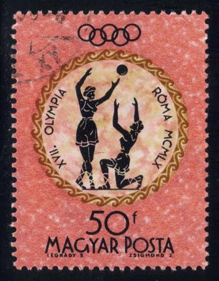 Hungary #1330 Girls Playing Ball; CTO - Click Image to Close