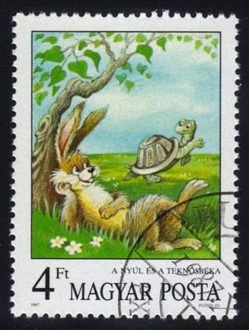 Hungary #3104 Tortoise and the Hare; CTO - Click Image to Close