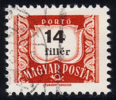 Hungary #J251 Postage Due; CTO - Click Image to Close