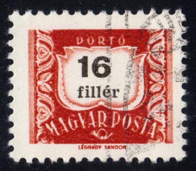 Hungary #J252 Postage Due; CTO - Click Image to Close