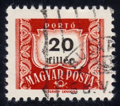 Hungary #J253 Postage Due; CTO - Click Image to Close