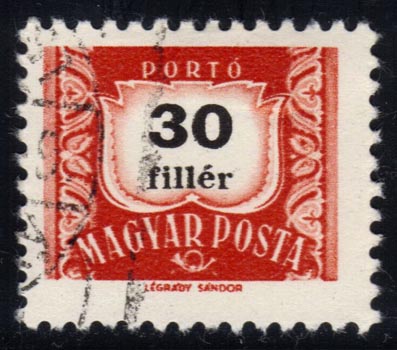 Hungary #J255 Postage Due; CTO - Click Image to Close