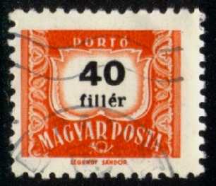 Hungary #J257 Postage Due; CTO - Click Image to Close