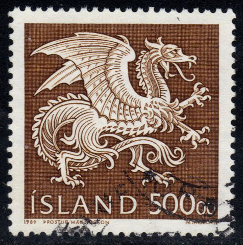 Iceland #677 Dragon; Used - Click Image to Close