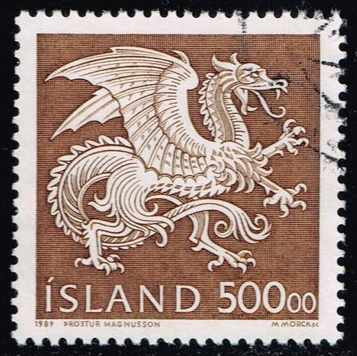 Iceland #677 Dragon; Used - Click Image to Close