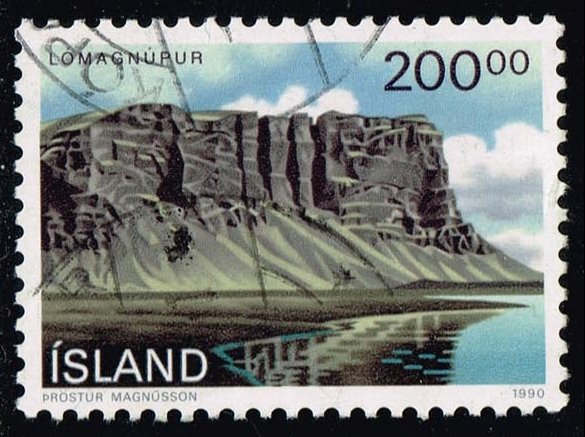 Iceland #714 Lomagnupur Landscape; Used - Click Image to Close