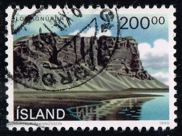 Iceland #714 Lomagnupur Landscape; Used