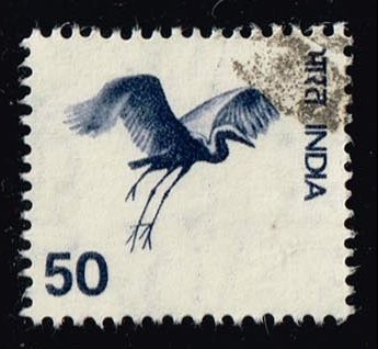 India #679 Flying Crane; Used - Click Image to Close