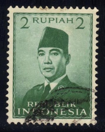 Indonesia #390 Pres. Sukarno; Used - Click Image to Close