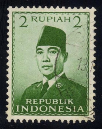 Indonesia #390 Pres. Sukarno; Used - Click Image to Close