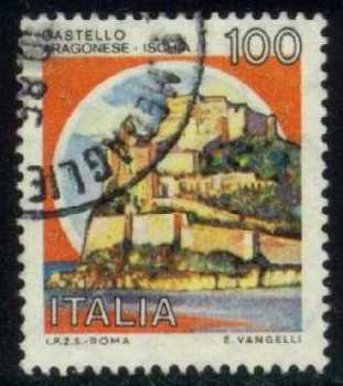 Italy #1415 Aragonese Castle; Used - Click Image to Close