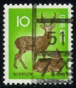 Japan #1069 Sika Deer; Used - Click Image to Close