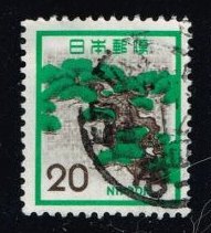 Japan #1071 Pine; Used - Click Image to Close