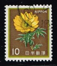 Japan #1422 Amur Adonis Flower; Used - Click Image to Close