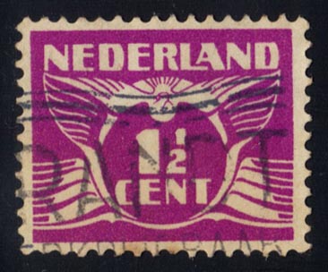Netherlands #166 Gull; Used - Click Image to Close
