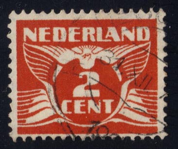 Netherlands #168 Gull; Used - Click Image to Close