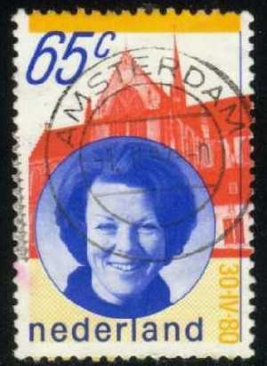 Netherlands #608 Queen Beatrix; Used - Click Image to Close
