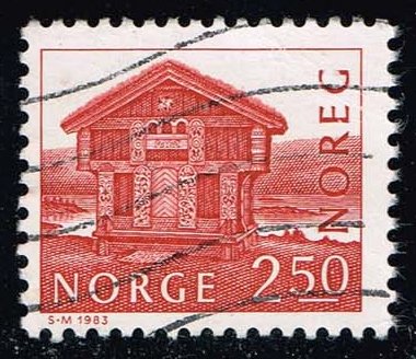 Norway #721 Log House; Used - Click Image to Close
