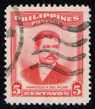 Philippines #592 Marcelo H. del Pilar; Used - Click Image to Close