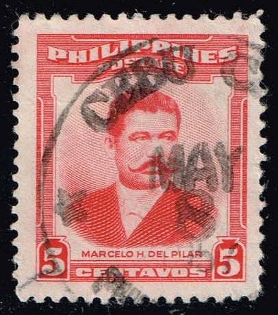 Philippines #592 Marcelo H. del Pilar; Used - Click Image to Close